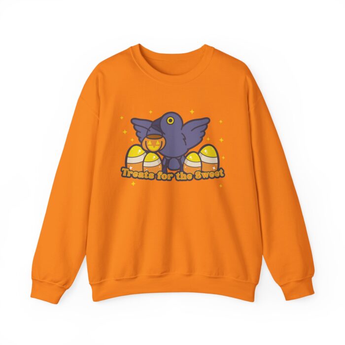 Treats For The Sweet Crow Sweatshirt - Safety Orange