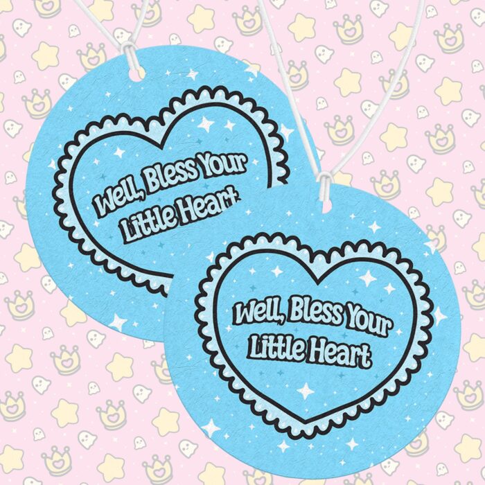 Well Bless Your Heart Blue Air Freshener