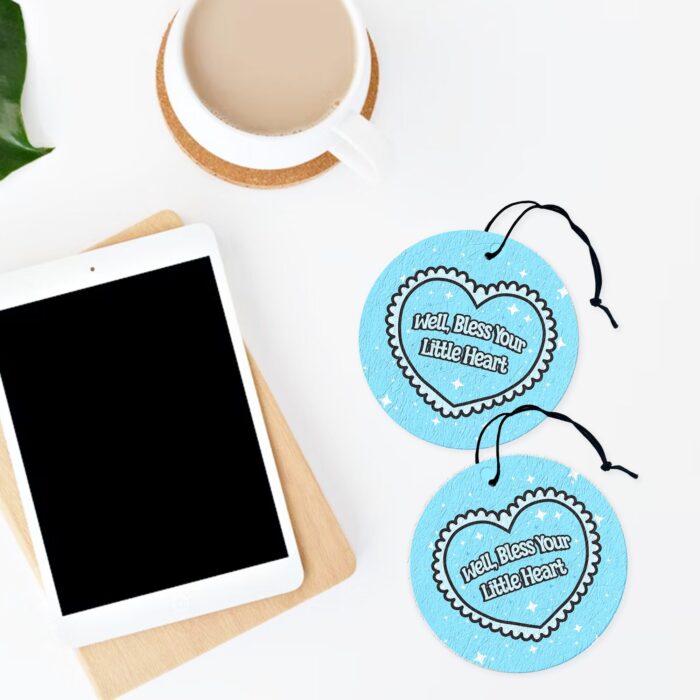 Well Bless Your Heart Blue Air Freshener