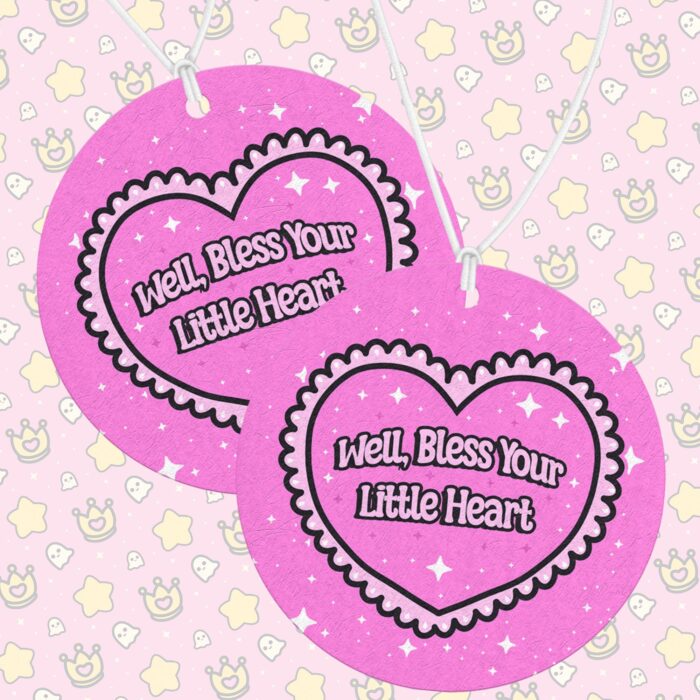 Well Bless Your Heart Pink Air Freshener