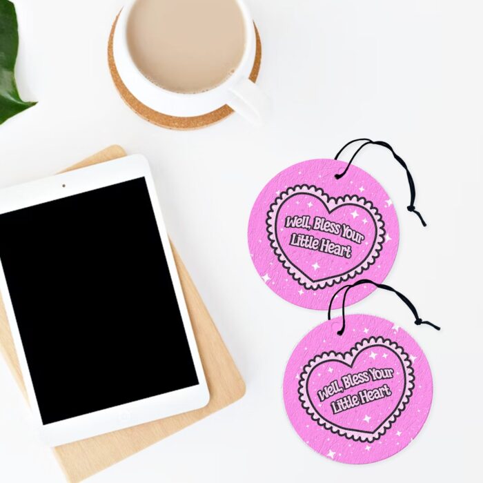 Well Bless Your Heart Pink Air Freshener