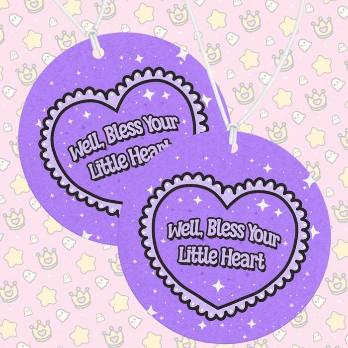 Well Bless Your Heart Purple Air Freshener