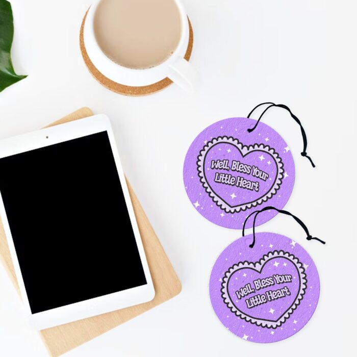 Well Bless Your Heart Purple Air Freshener